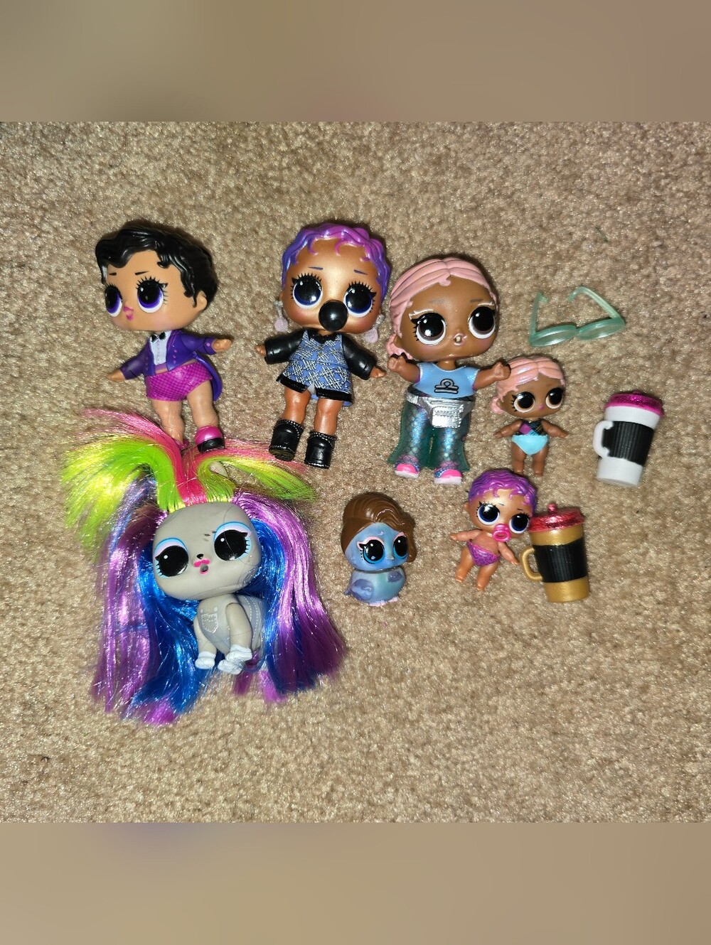 Lol Surprise Dolls With Outfits,  Accessories,  Pet Lot